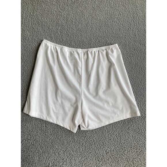 San Soleil Shorts Medium 50 UV Pull On Stretch Elastic Pocket White Athletic - Picture 3 of 15